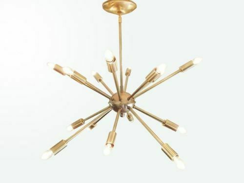 Chandelier sputnik laiton - sputnik,