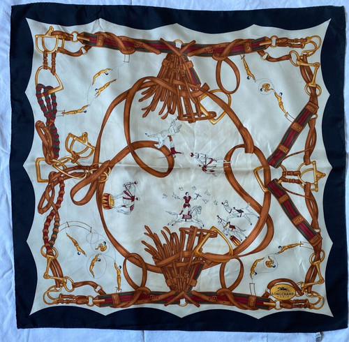 Foulard vintage soie - foulard,