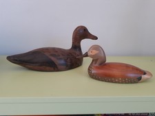 DEUX CANARDS EN BOIS 30 et 20