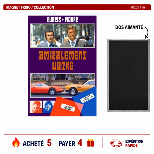 Magnet frigo amicalement votre - amicalement,