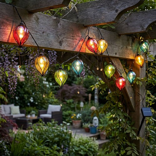 Guirlande lumineuse solaire - guirlande,