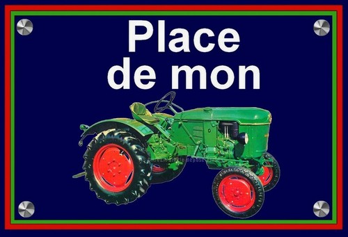 Plaque place mon - plaque, de