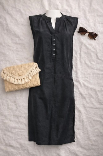 Robe noire 100 soie - robe,