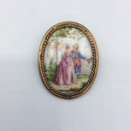 Broche laiton torsadé - laiton, et