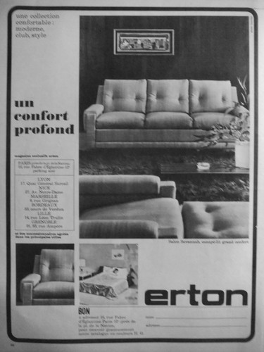 Publicité 1964 salon savannah - salon,