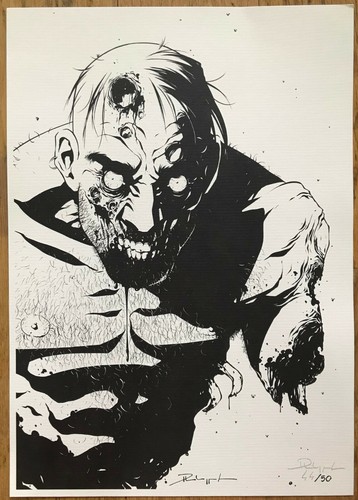 Sérigraphie zombie - sérigraphie, de