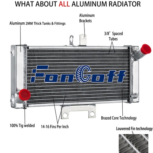 Aluminum radiator fit - aluminum,