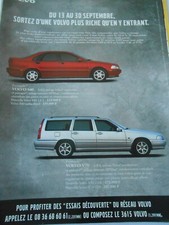 Advertising 1997 Volvo S40 and V70