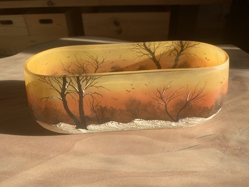 Vase legras paysage enneigé - vase,