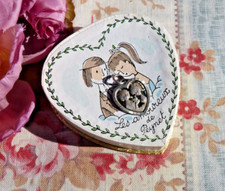 OLD SILVER MEDAL and its CASE "Les amoureux de Peynet / Murat"