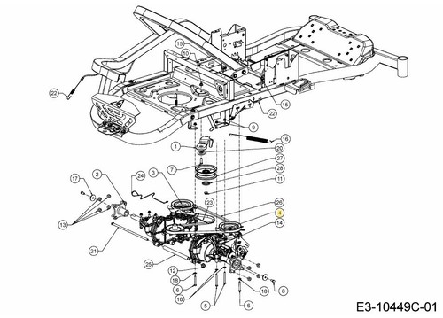 Transmission tracteur tondeuse - tracteur,