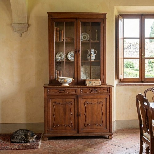 Buffet ancien plaqué noyer - ancien, en