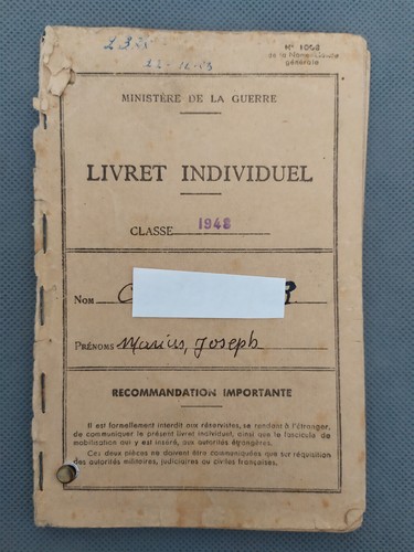 Guerre algérie livret - guerre, d'algérie