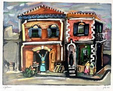 Nahum Gutman (1898-1980) - The Watermelon Vendor - Lithography