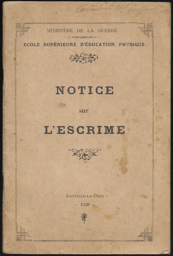 Notice sur escrime - notice,