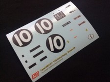 1962 TOURIST TROPHY #10 FERRARI 250 GTO GRAHAM HILL 1:18 DECALS