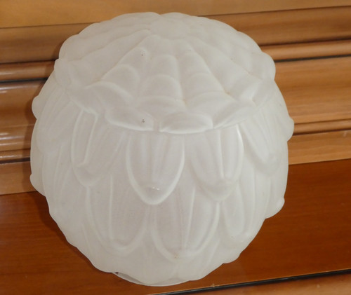 Ancien globe verre soufflé