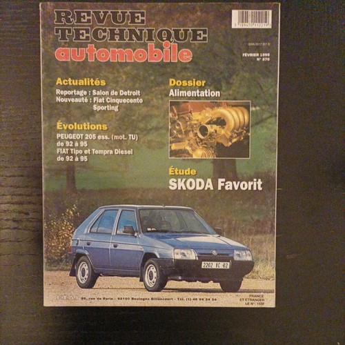 Revue technique skoda - revue, favorit