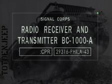 plate plaque radio us ww2