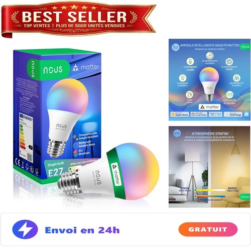 Ampoule connectée e27 nous - ampoule,