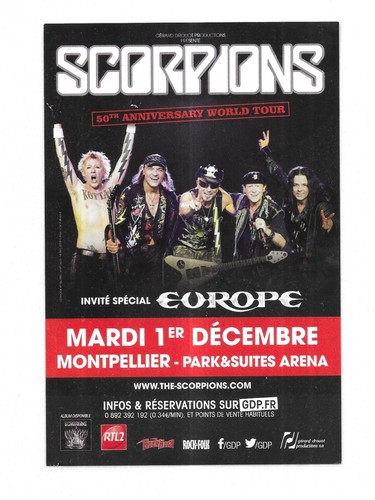 Flyer scorpions in live - scorpions:,