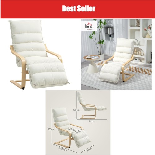 Fauteuil bascule homcom - fauteuil, à