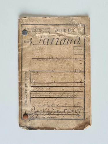 Livret militaire soldat - livret,