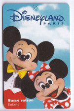 DISNEY PARIS PASS CARTE / CARD