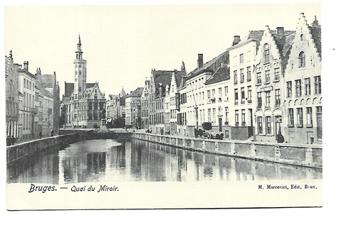 Belgique bruges quai - bruges, du