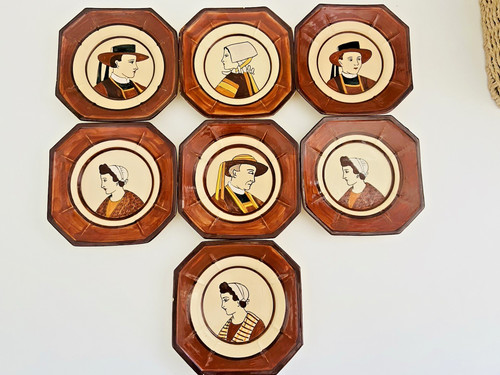 Lot 7 assiettes - 7,