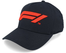 Casquette F1 Noire Logo Rouge