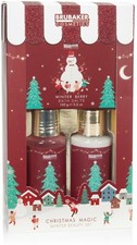 BRUBAKER 3 Pcs Coffret Cadau Noël Ensemble de Bain et Douche et Soins du Corps