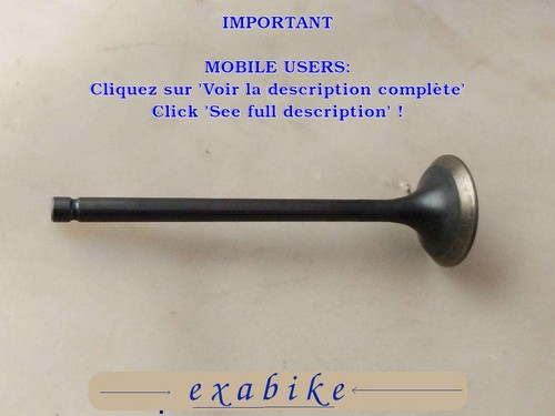 Soupape echappement pour - soupape, d'echappement