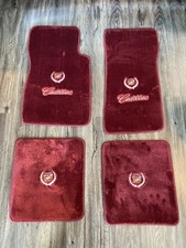 1980-1992 Cadillac Brougham / Fleetwood / De Ville Burgundy color Floor Mats 