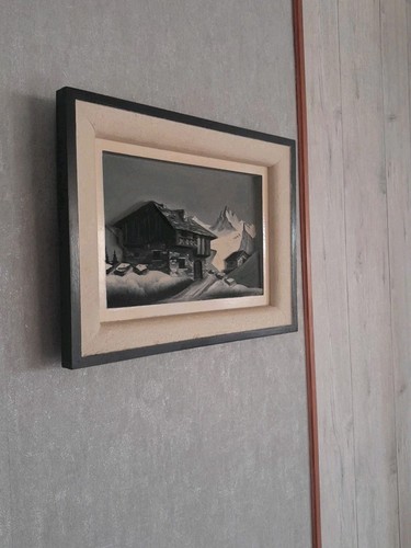 Tableau chalet montagne - chalet, bois