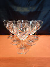 lot of 6 crystal water glasses arches model orsay