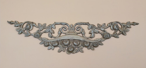 Fronton bronze roses - , ornements