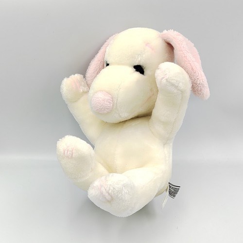 Ancienne peluche chien blanc