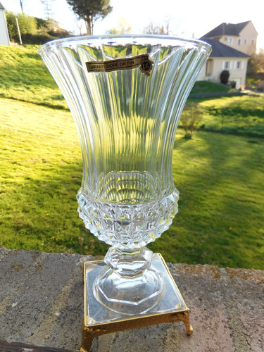 Val lambert vase en - vase,