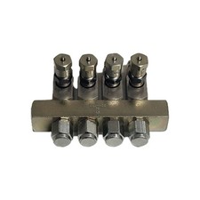 Lincoln 83661-4 Centro-Matic Oil Injector Assembly 4-Unit 1/4" NPT Female SL-43