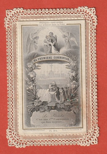 Canivet pious image with 2 - -,