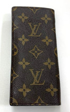 Good Auth Louis Vuitton M62962 Monogram Etui a Lunettes Sample Glass Case LV F/S