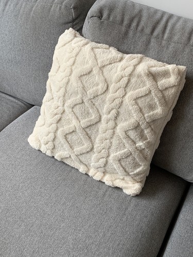 Coussin blanc 45x45 - , décor