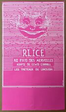 1979 Alice in Wonderland Treteaux du Limousin Antique Theatre Poster