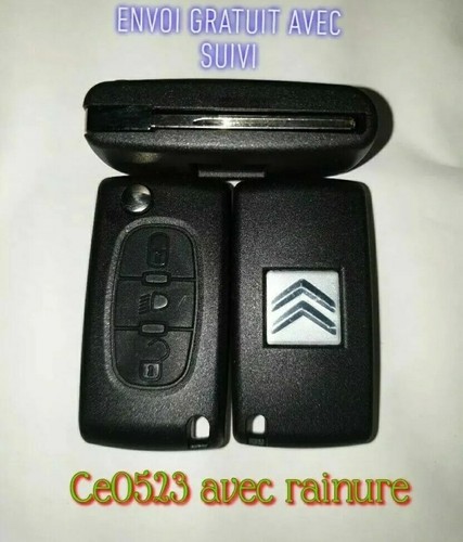 Coque clé plip boutons - coque, 3
