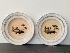 Empire russe 2 Assiettes en porcelaine A. Popov 1810-1840 Russian Empire