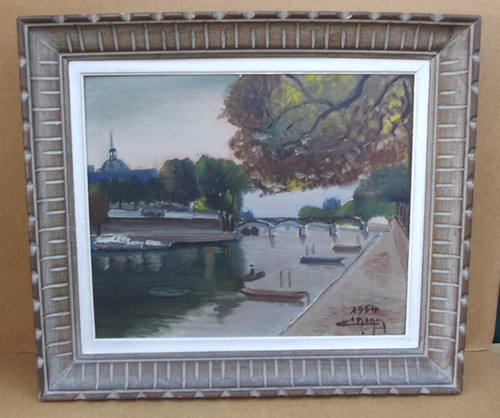Ancien tableau vue paris - vue, de