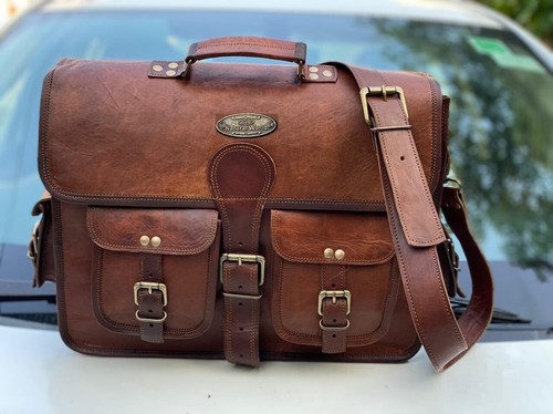 Sac besace vintage cuir - besace, en