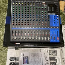 Yamaha MG16XU 16-Channel Mixing Console USB Effects Mixer Tested Working Used