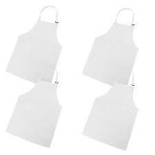  Tablier d'art de peinture pour enfants, 4 pièces, tablier de dessin réglable